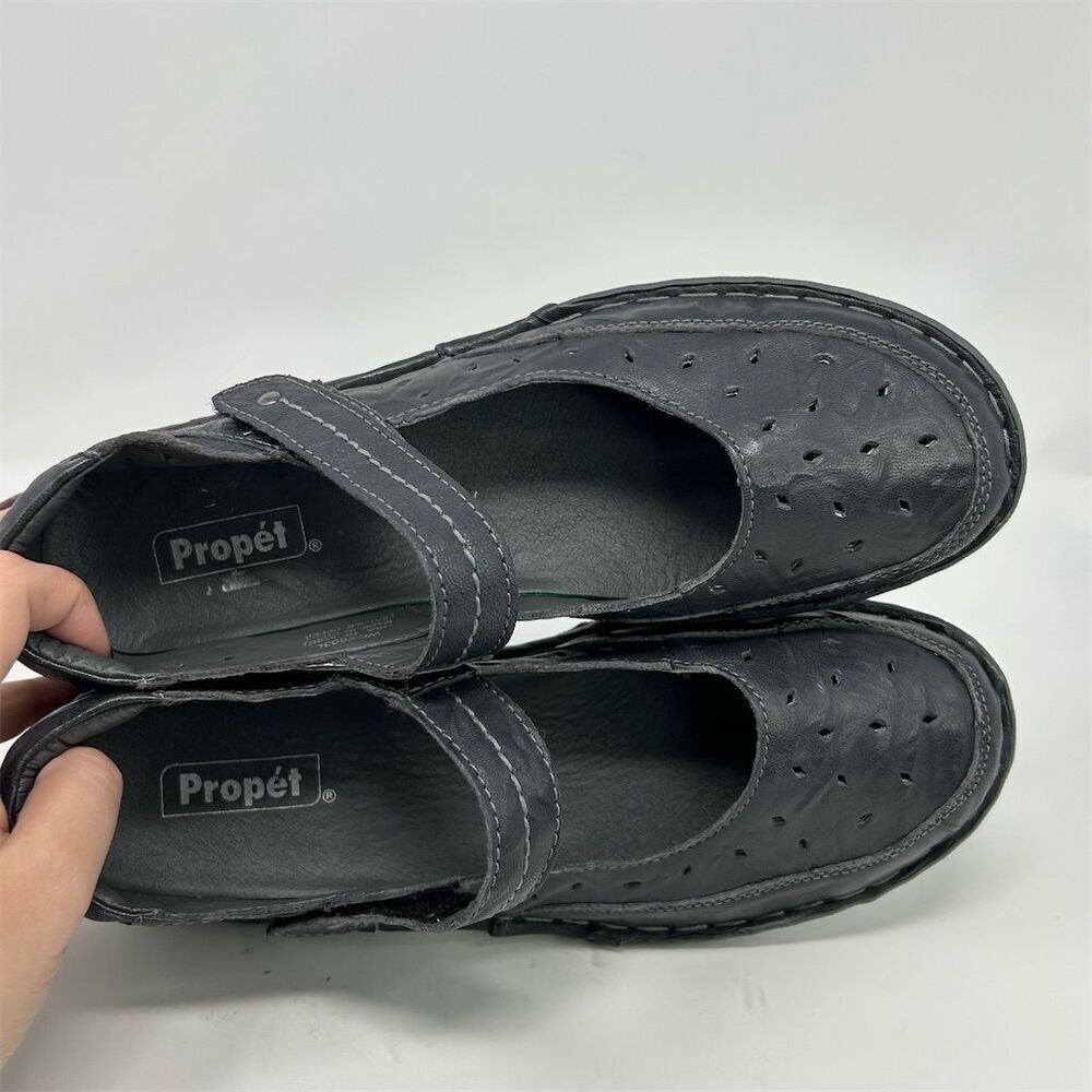 Propet Julene Black Blue Mary Jane Shoes Size 10 X2E (Extra Wide) Casual - Picture 10 of 13